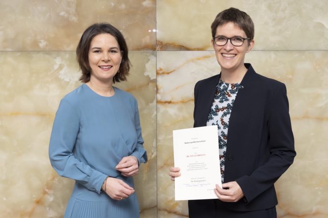 Gratulation an Staatsministerin Anna Lührmann