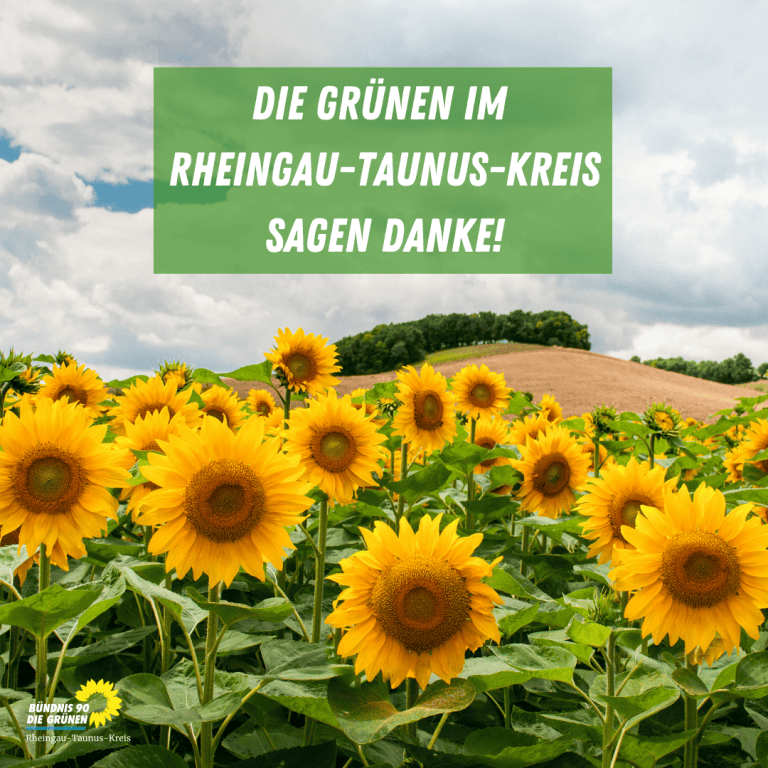 Die Grünen im Rheingau-Taunus-Kreis sagen Danke!